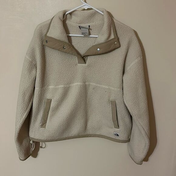 North Face Sherpa 1/4 button pullover small - Picture 1 of 8